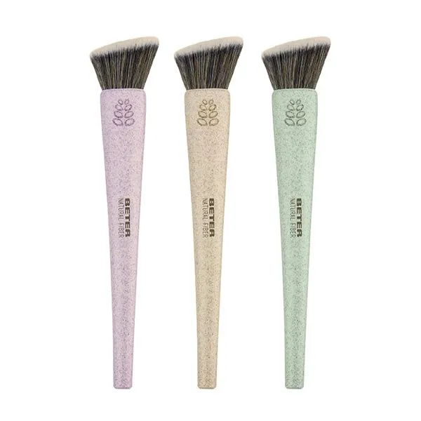 100% биоразлагаемый Natural Fiber Brocha Angulada Maquillaje Fluido Beter, 1 UD