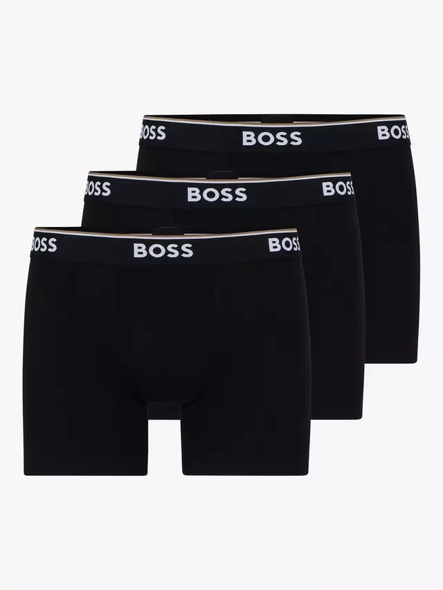 

Трусы HUGO BOSS BOSS Power Cotton Logo Waistband 3 шт, черный