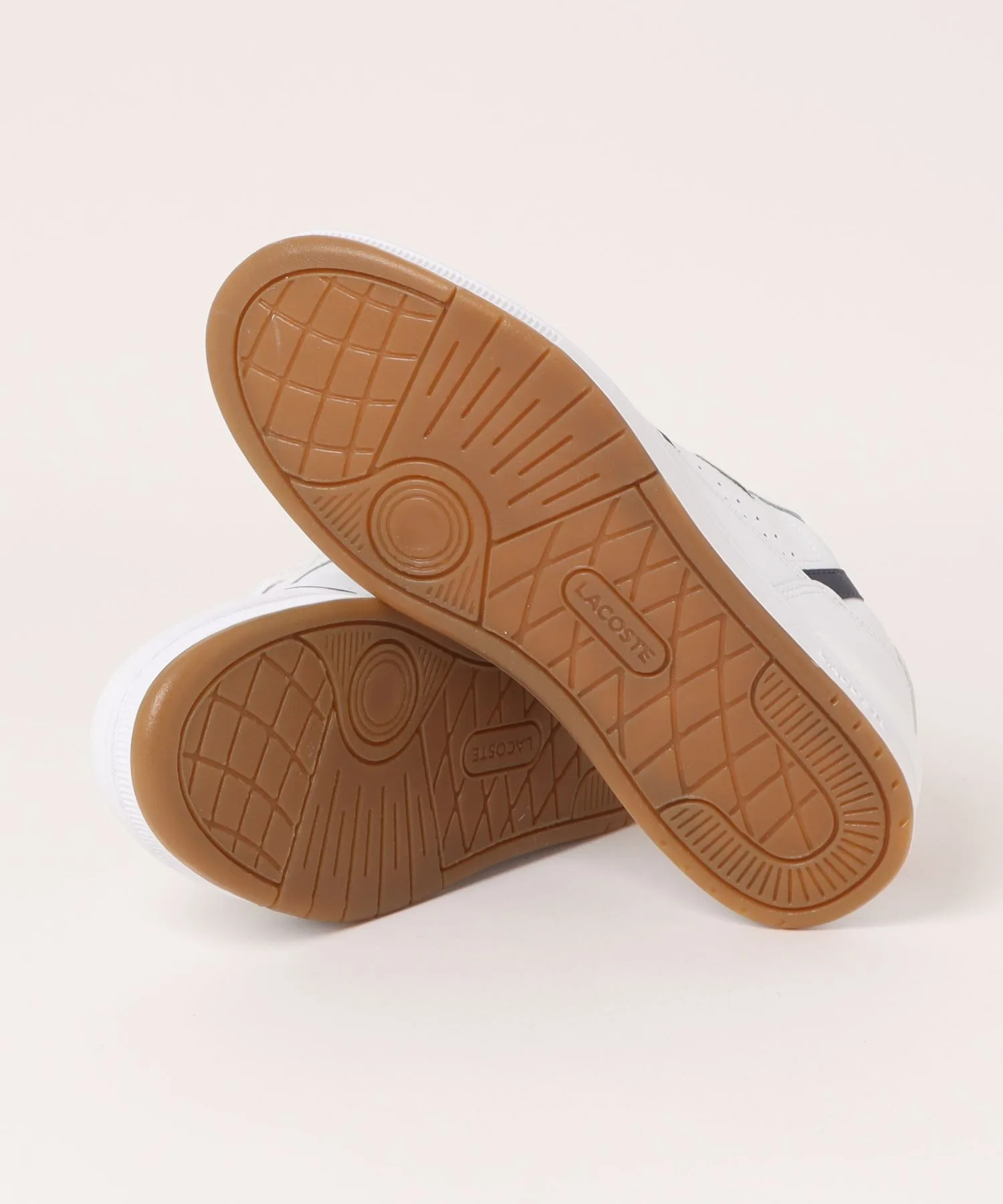 Мужские кроссовки из кожи LACOSTE T-CLIP SET 224 8 SMA белые — фото 3