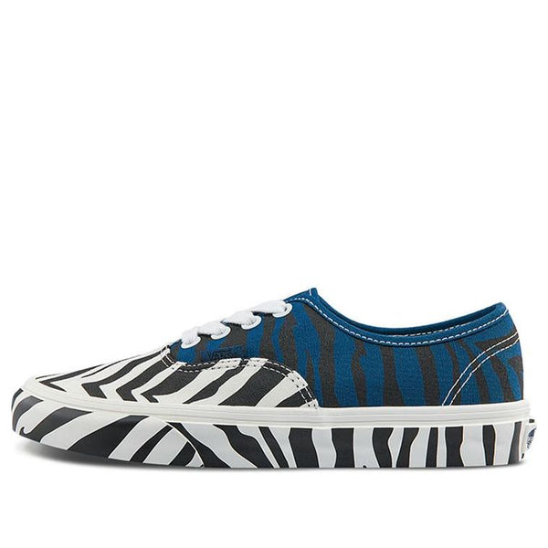 

Кроссовки authentic animal low-top sneakers white/black/blue Vans, белый