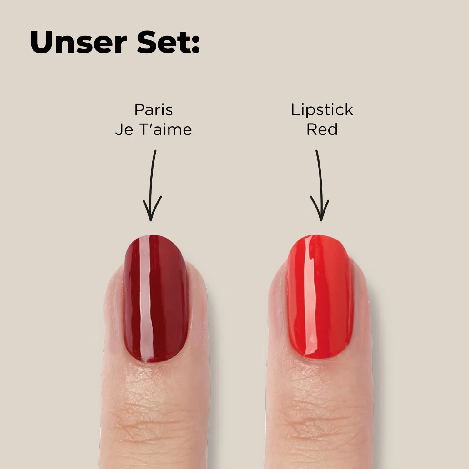 Набор УФ-стикеров для ногтей «Paris Je T'aime UV & Lipstick Red UV» от Miss Sophie Miss Sophie — фото 2