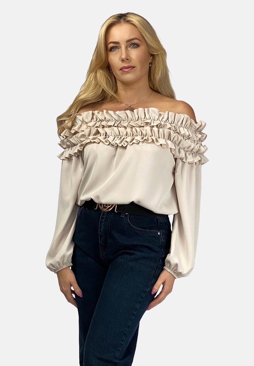 

Блузка SPANISH WITH FRILLS REGINA FASHION, цвет light beige