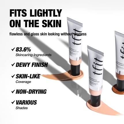 Сыворотка Tfit — Radiance Fit Serum Foundation Безупречное покрытие Увлажненный финиш — фото 3