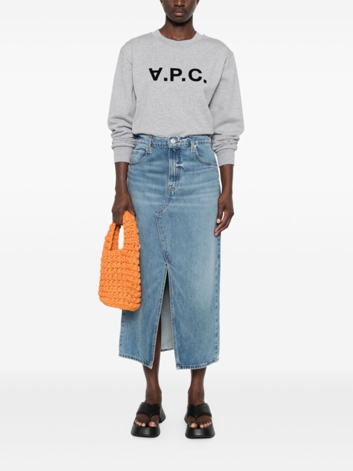 

A.P.C. толстовка с логотипом, серый