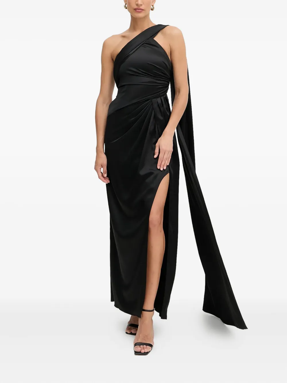 

Платье макси с драпировкой Marciano, черный