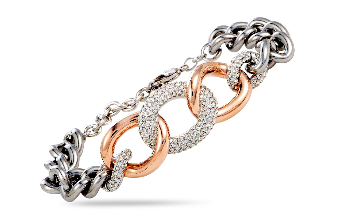 

Swarovski Браслет Bound для женщин золотой и серебряный