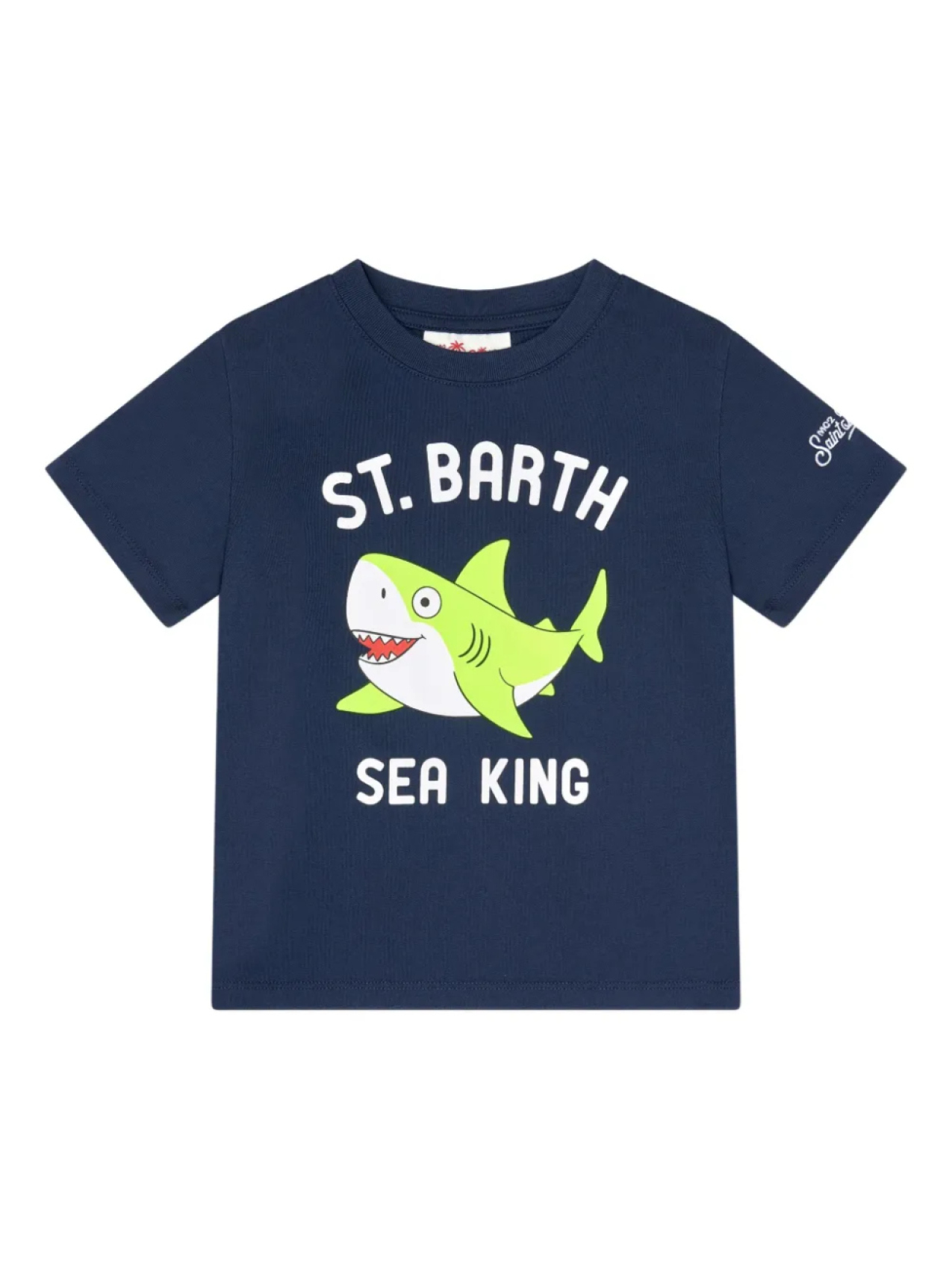 

Футболка с графическим принтом MC2 Saint Barth Kids, синий