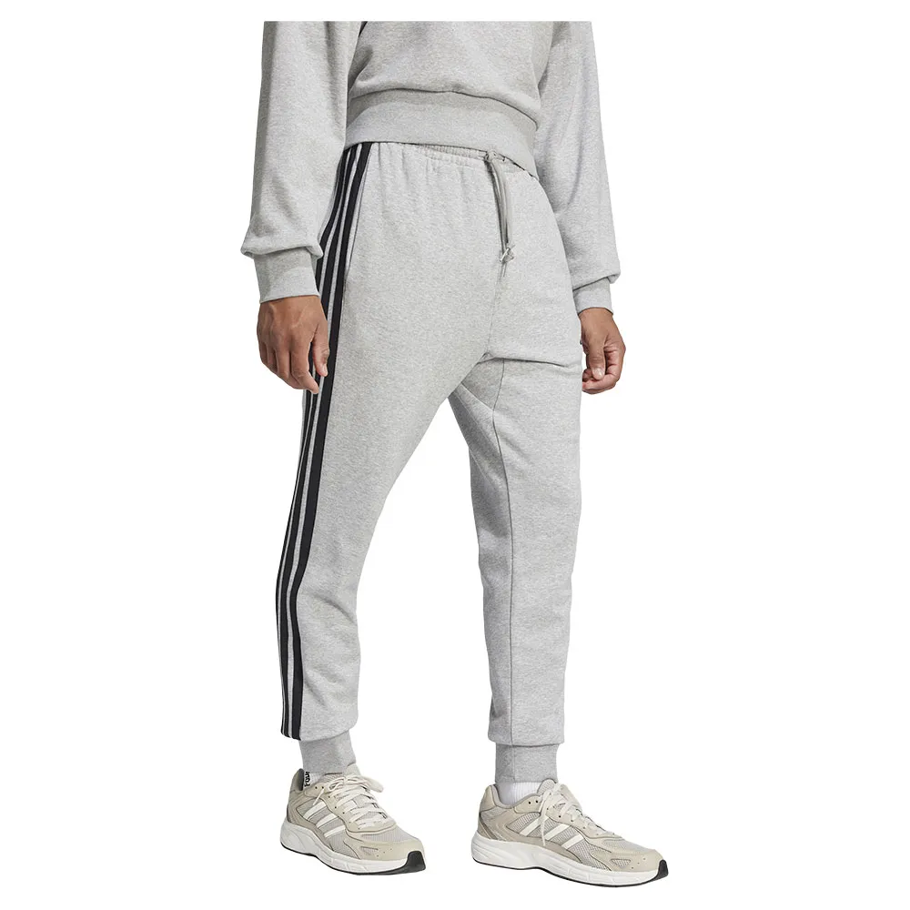 Джоггеры adidas Essential 3 Stripes French Terry, серый — фото 4