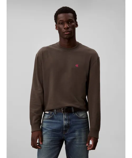

Махровая толстовка Regular fit Calvin Klein Jeans, серый