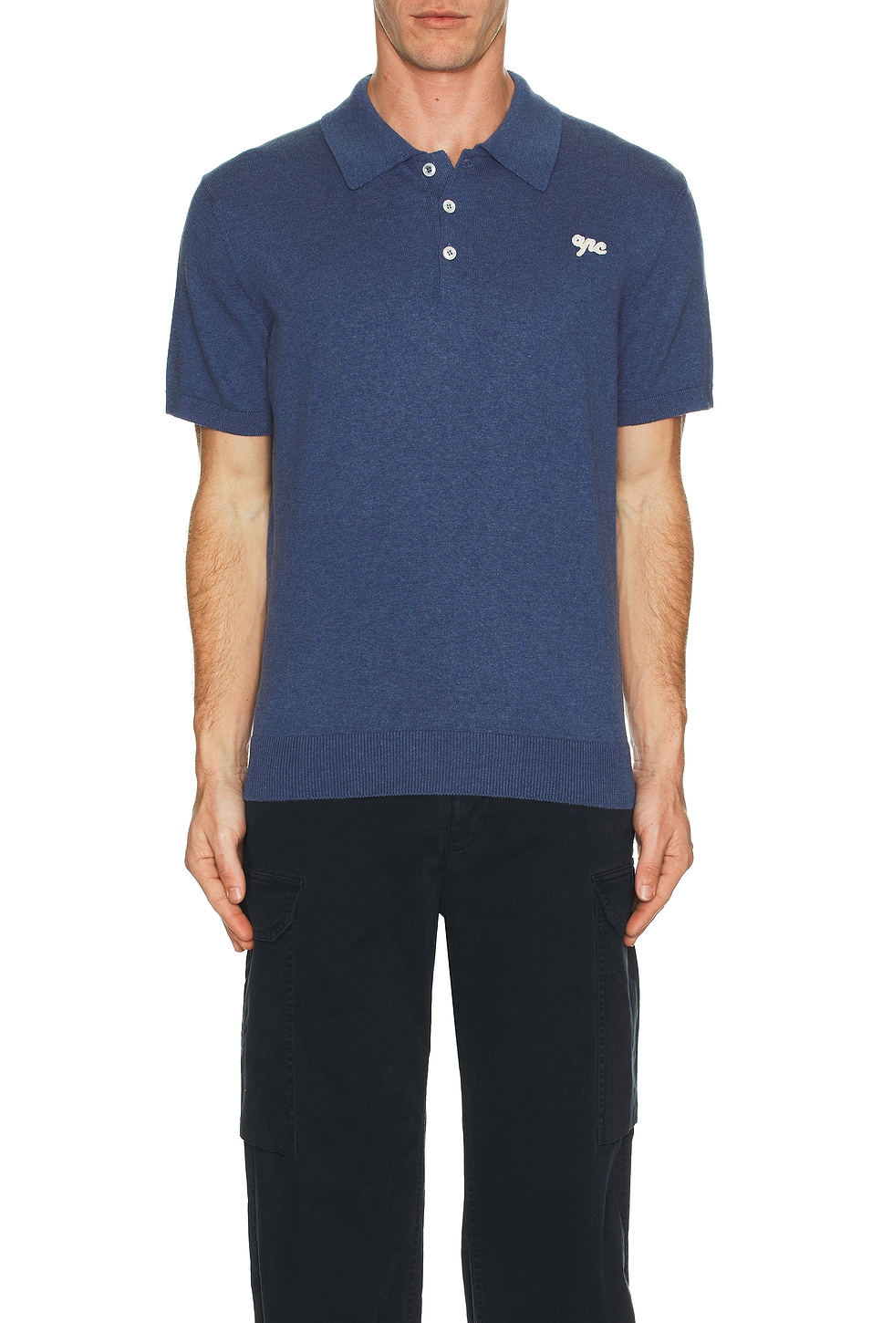 

Поло с коротким рукавом Gregorio A.P.C., Blue Grey