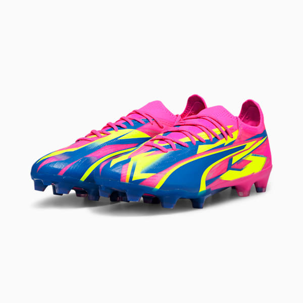 Мужские футбольные бутсы для игры на твердом/искусственном грунте Ultra Ultimate Energy Puma, розовый — фото 4