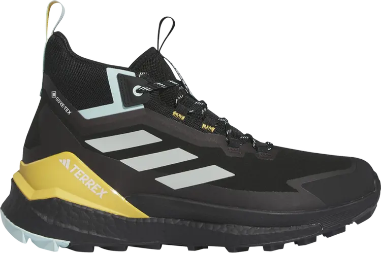 

Кроссовки Terrex Free Hiker GORE-TEX 2.0 'Black Aqua Yellow', черный
