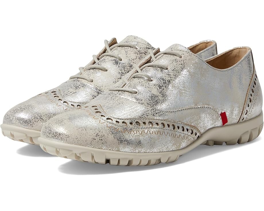 

Туфли на плоской подошве Marc Joseph New York Nyc Golf, цвет Silver Metallic Wash