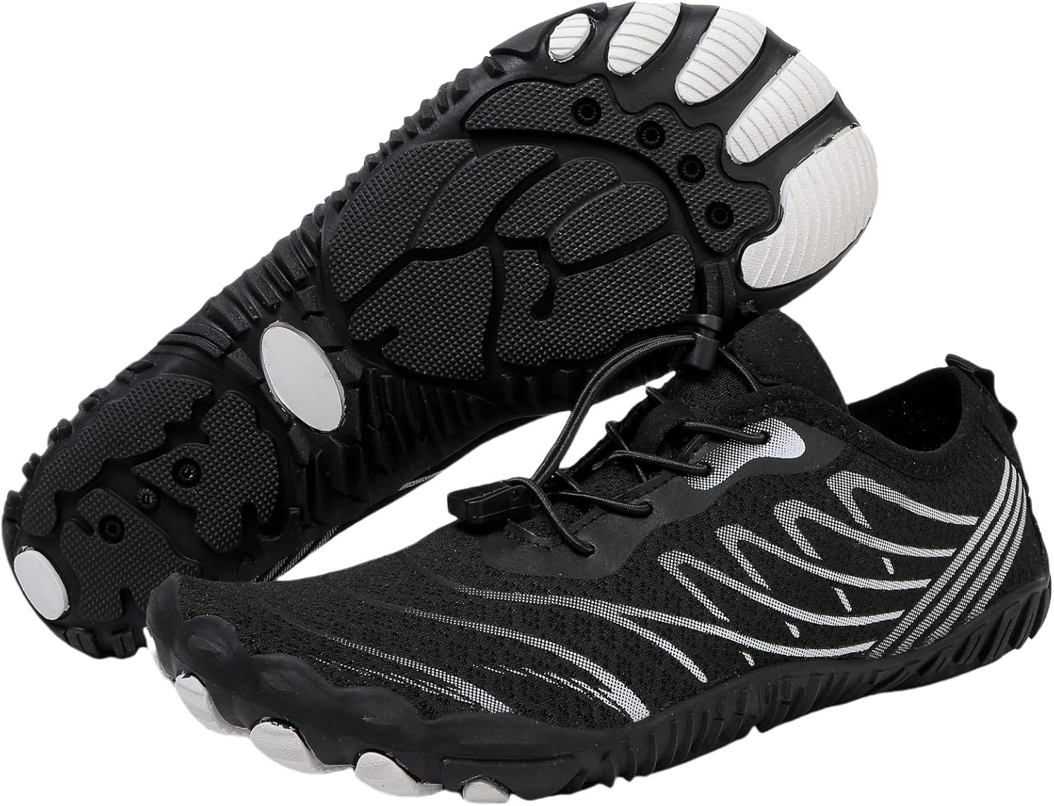 

Кроссовки для походов для женщин и мужчин, профессиональные обувь с широкой носочной частью, спортивные походные кроссовки, дышащие, с противоскользящей подошвой, быстросохнущие для трейлраннинга Generic, черный