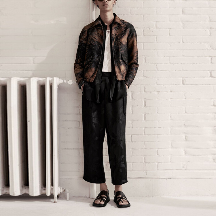Куртка мужская Saint Laurent, коричневый — фото 3