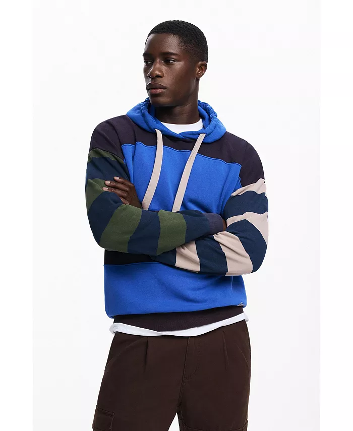 

Мужская худи в полоску Desigual, синий