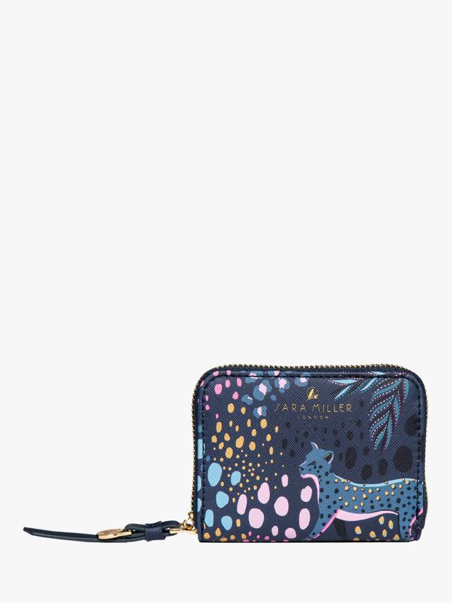 

Маленький кошелек на молнии Sara Miller, Midnight Leopard
