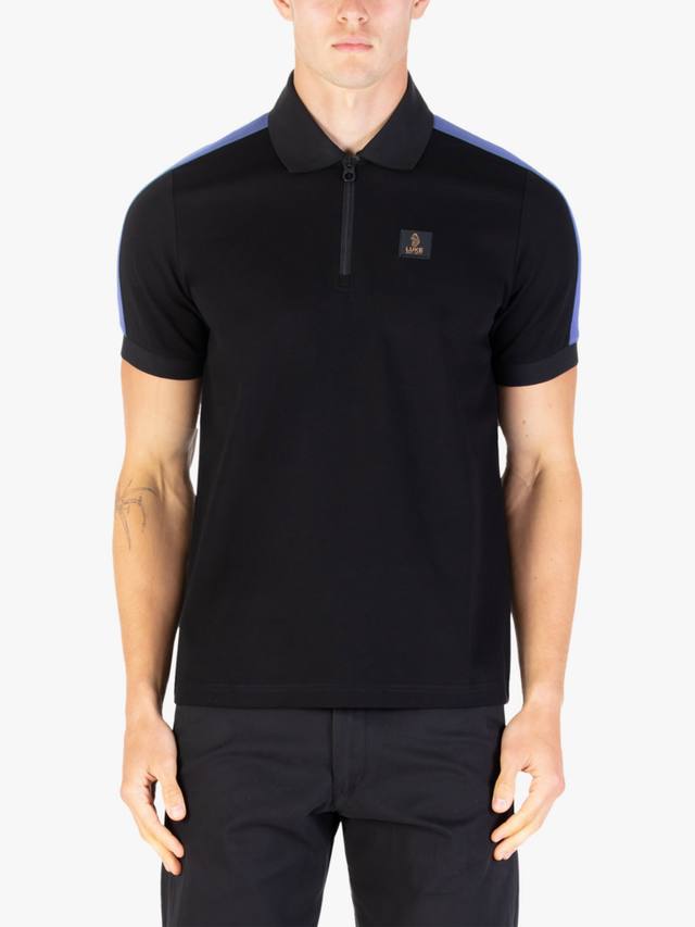 

Caltech 1000 полу-застёжка поло из хлопкового микса LUKE 1977, Black Future Dusk