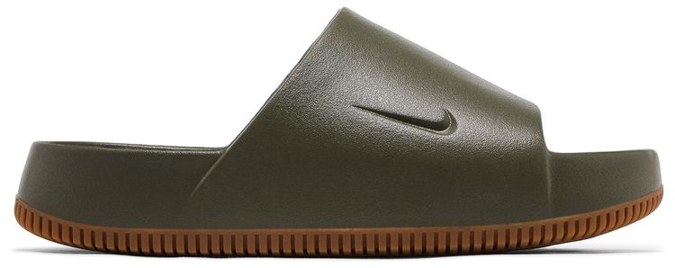 

Шлепанцы Nike Calm Slide 'Medium Olive Gum', зеленый