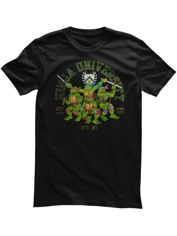 

Футболка Университет ниндзя черного цвета Teenage Mutant Ninja Turtles, Черный, Футболка Университет ниндзя черного цвета Teenage Mutant Ninja Turtles