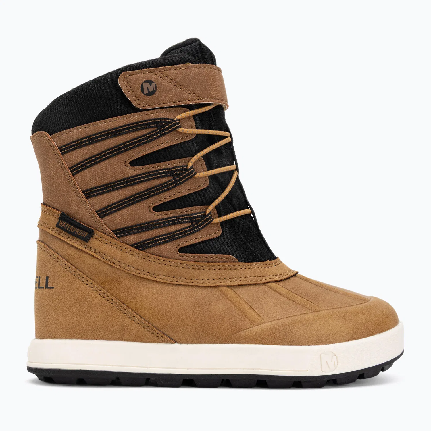 Детские снежные ботинки с высоким голенищем Merrell Snow Bank 5.0 WP, Braun — фото 2