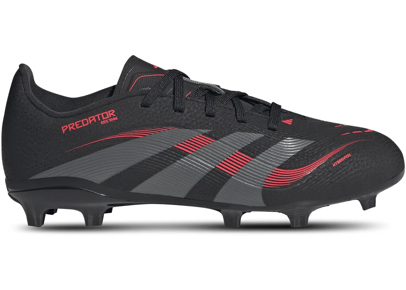 Детские бутсы Predator League FG/MG Adidas, Core Black/Grey Four/Lucid Red
