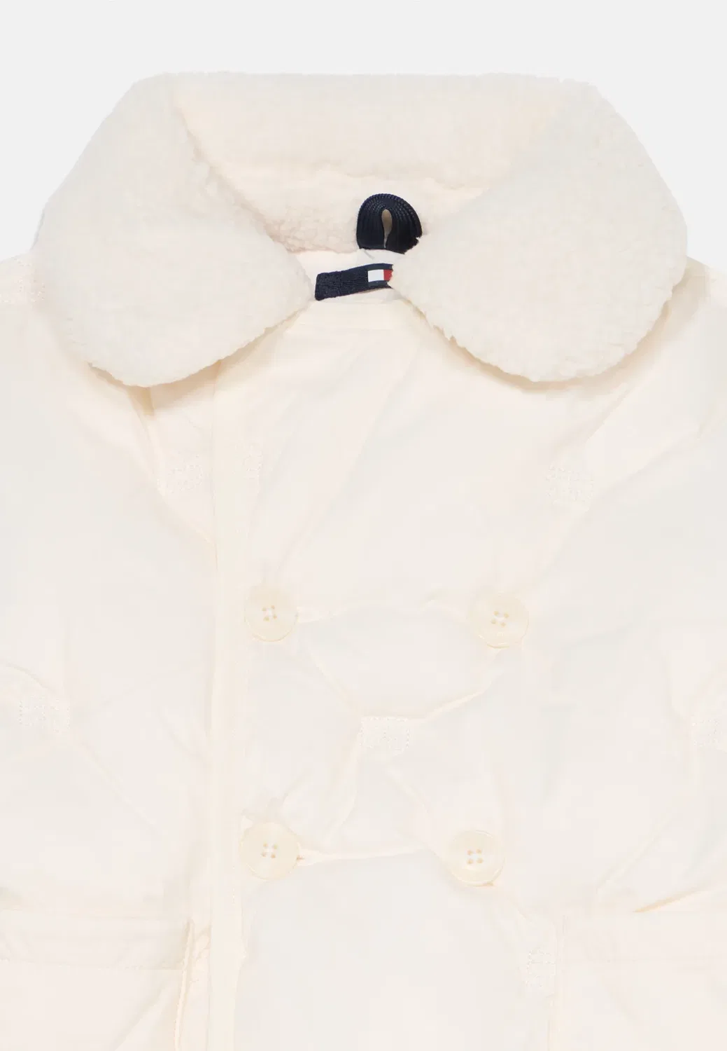 Комбинированная зимняя куртка унисекс Tommy Hilfiger, Off White — фото 3