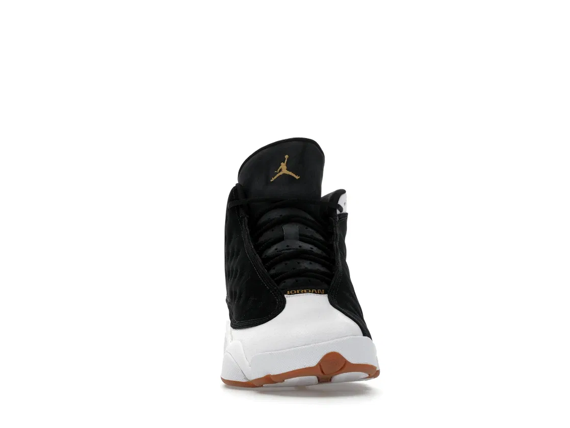 Детские кроссовки Lifestyle с принтом Jordan 13 Retro Jordan, Black/Metallic Gold-White-Gum Medium Brown — фото 2