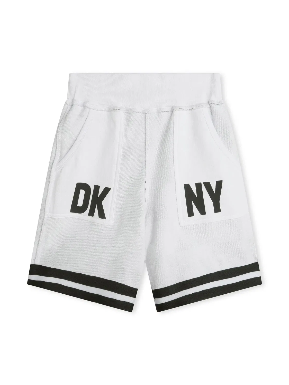 Шорты с принтом логотипа DKNY, черный — фото 3