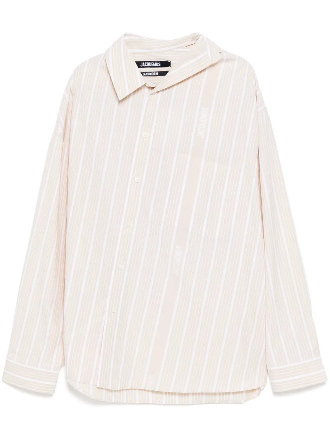 Jacquemus Рубашка с логотипом, коричневая