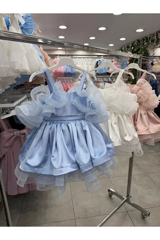 Детское платье для девочек шифоновое Miss Lorin Kids, Blue