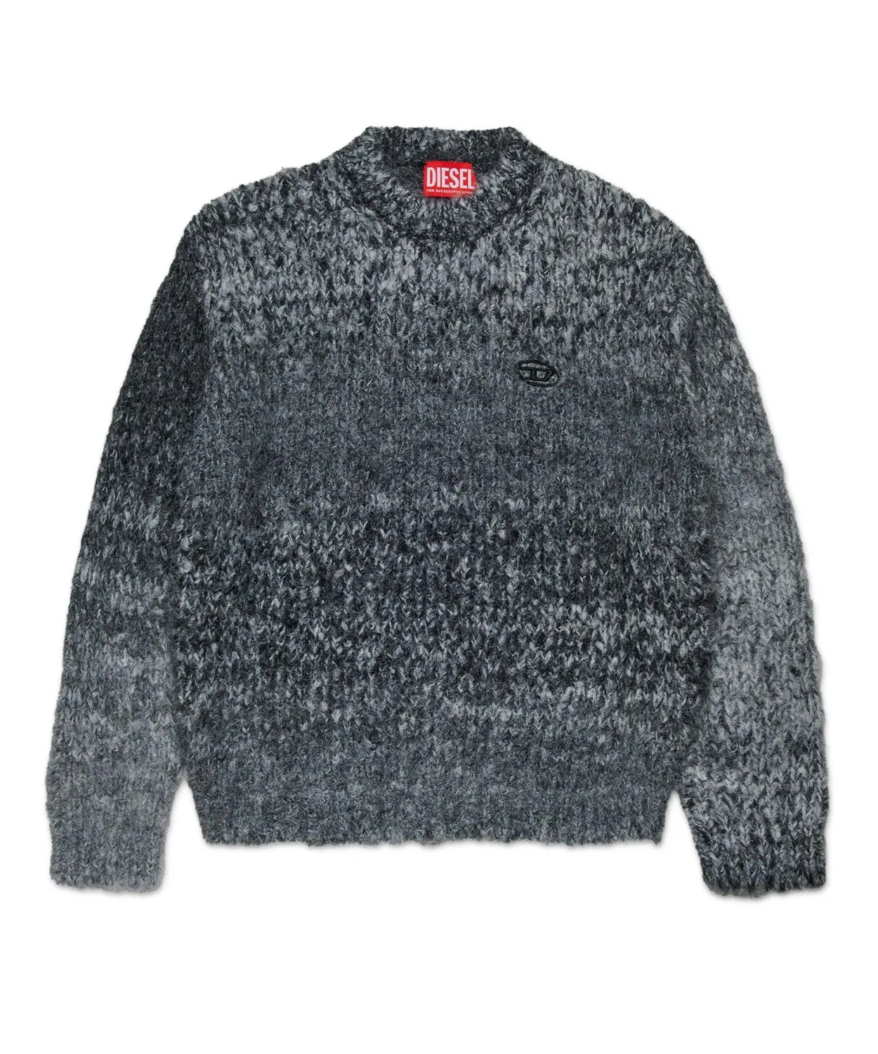 Детский свитер с длинным рукавомс брендовым логотипом DIESEL KIDS, Black