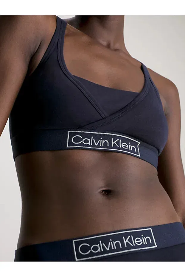 Женский спортивный бюстгальтер с принтом Calvin Klein, Navy Blue — фото 3