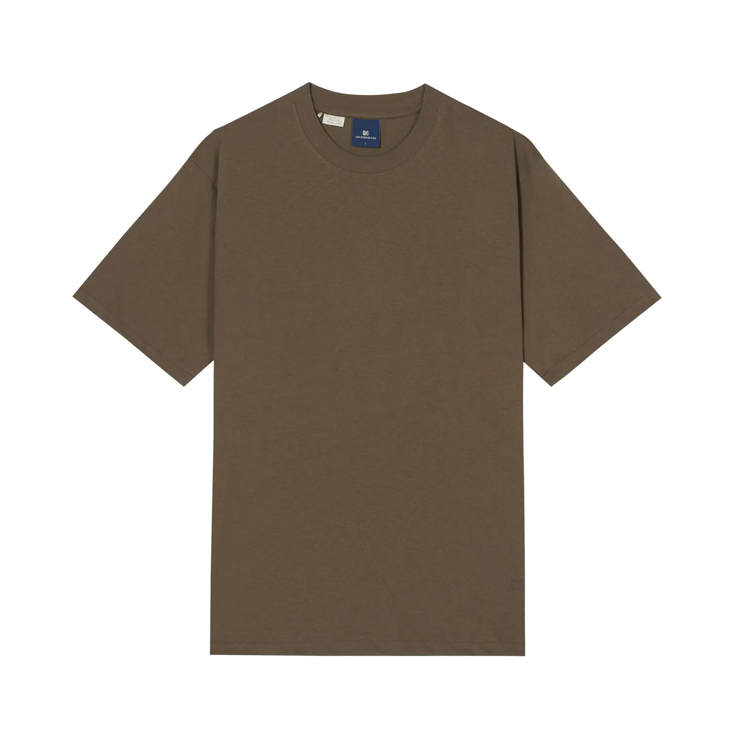 Футболка с круглым вырезом, свободного кроя, Levis, Brown