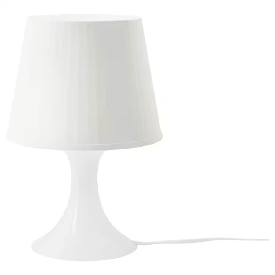 Настольная лампа Ikea Lampan, 29 см, белый