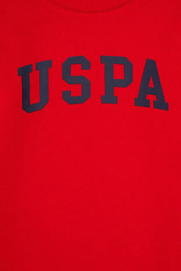 Детское худи для мальчиков хлопковое U.S. Polo Assn., Red — фото 3
