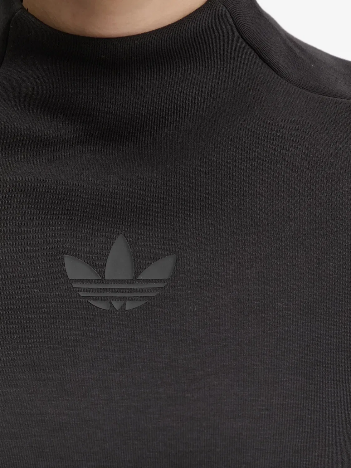 Водолазка с логотипом, черная Adidas, черный — фото 2