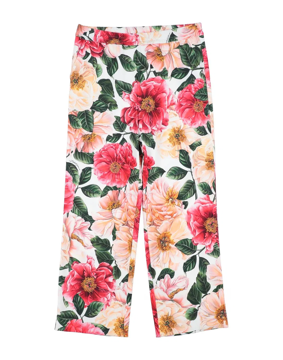 Брюки с цветочным принтом Dolce&Gabbana, розовый