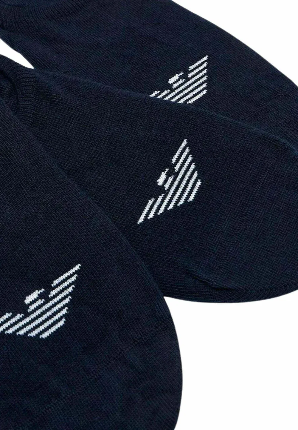 Мужские носки Calze 3 pack - невидимые носки Emporio Armani, Blu — фото 2