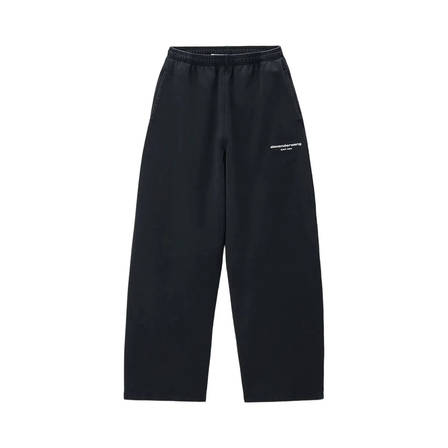Спортивные штаны с принтом логотипа Alexander Wang, Washed Black
