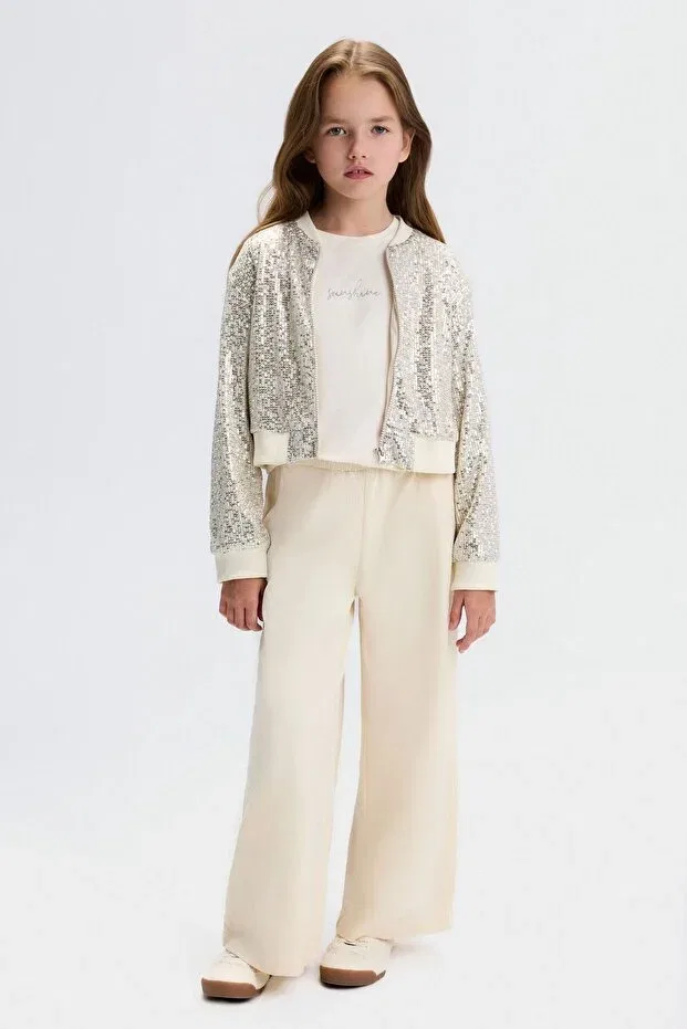 Детский кардиган с принтом Star Zippered Cardigan Nk Kids, Cream