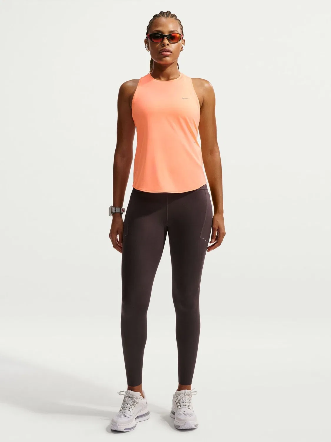Топ для бега Nike Swift Dri-FIT, Orange Pulse — фото 4