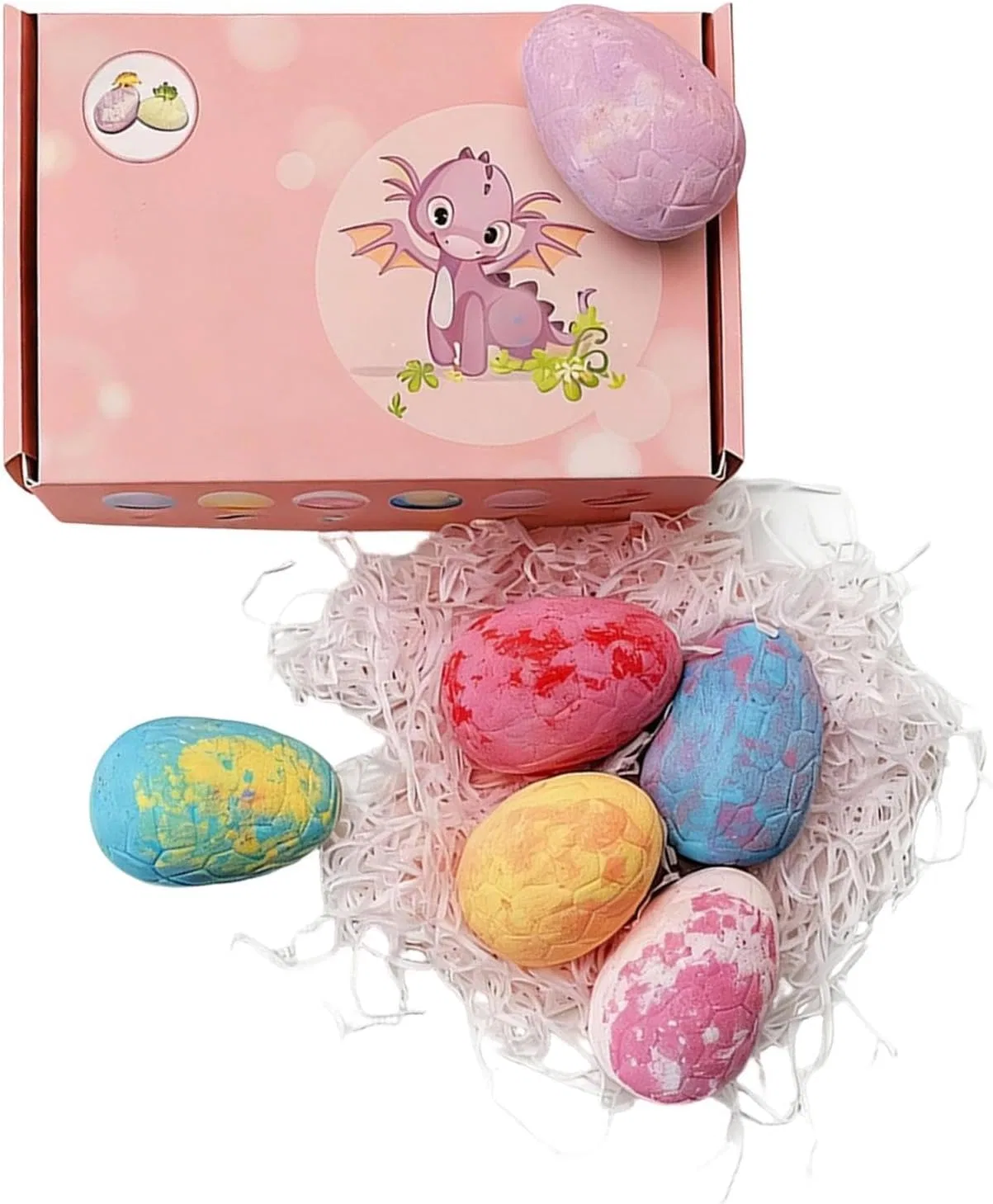 Бомбочки для ванны с игрушкой внутри, Generisch, 120 г, Розовый