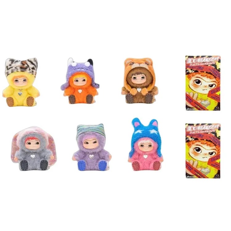 

Сюрприз-бокс с коллекционной фигуркой Wakuku Letsvan Fuzzy Collection Figure Mystery Boxes 9 см, 2 случайных коробки