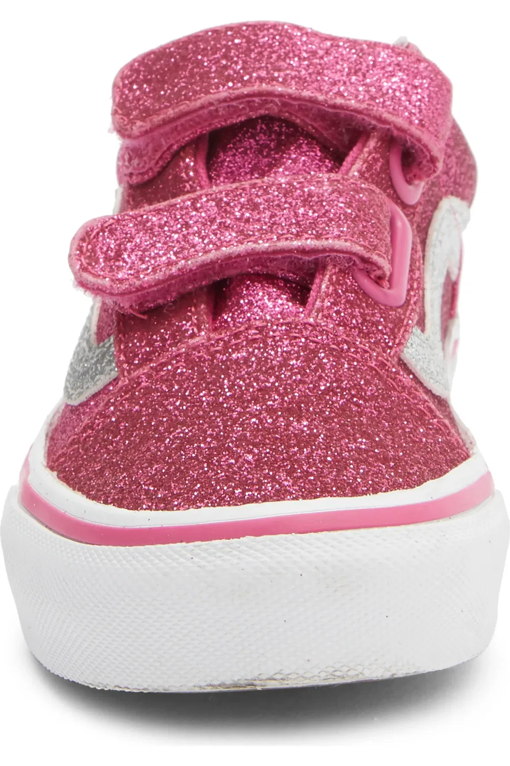 Детские кеды на липучках Old Skool Vans, Raspberry Rose — фото 4