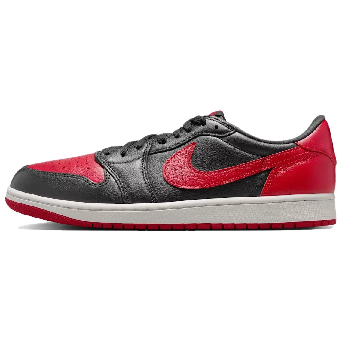 Кроссовки баскетбольные ретро Jordan Air 1 Low Black Red White