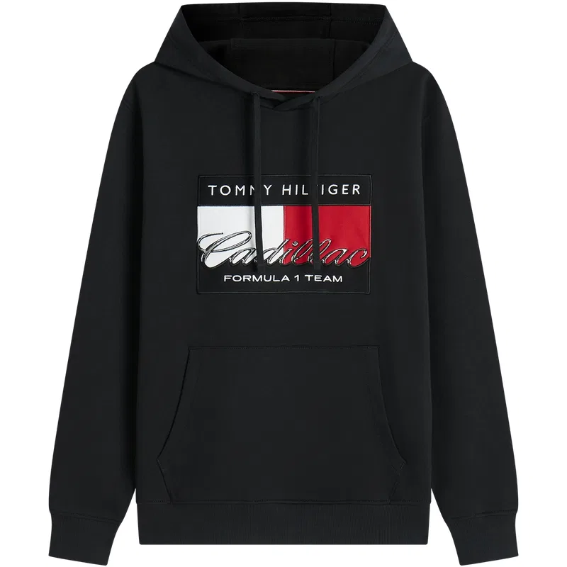 Детский худи с капюшоном и принтом BDS Tommy Hilfiger, Black BDS