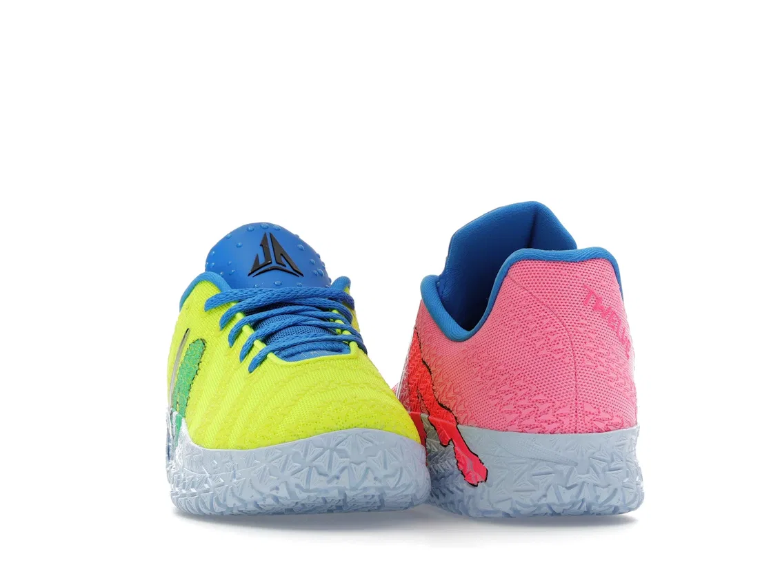 Детские кроссовки с принтом Nike Ja 3 Kool-Aid Nike, Lemon Venom/Deep Royal Blue/Light Green Spark/Light Photo Blue — фото 2