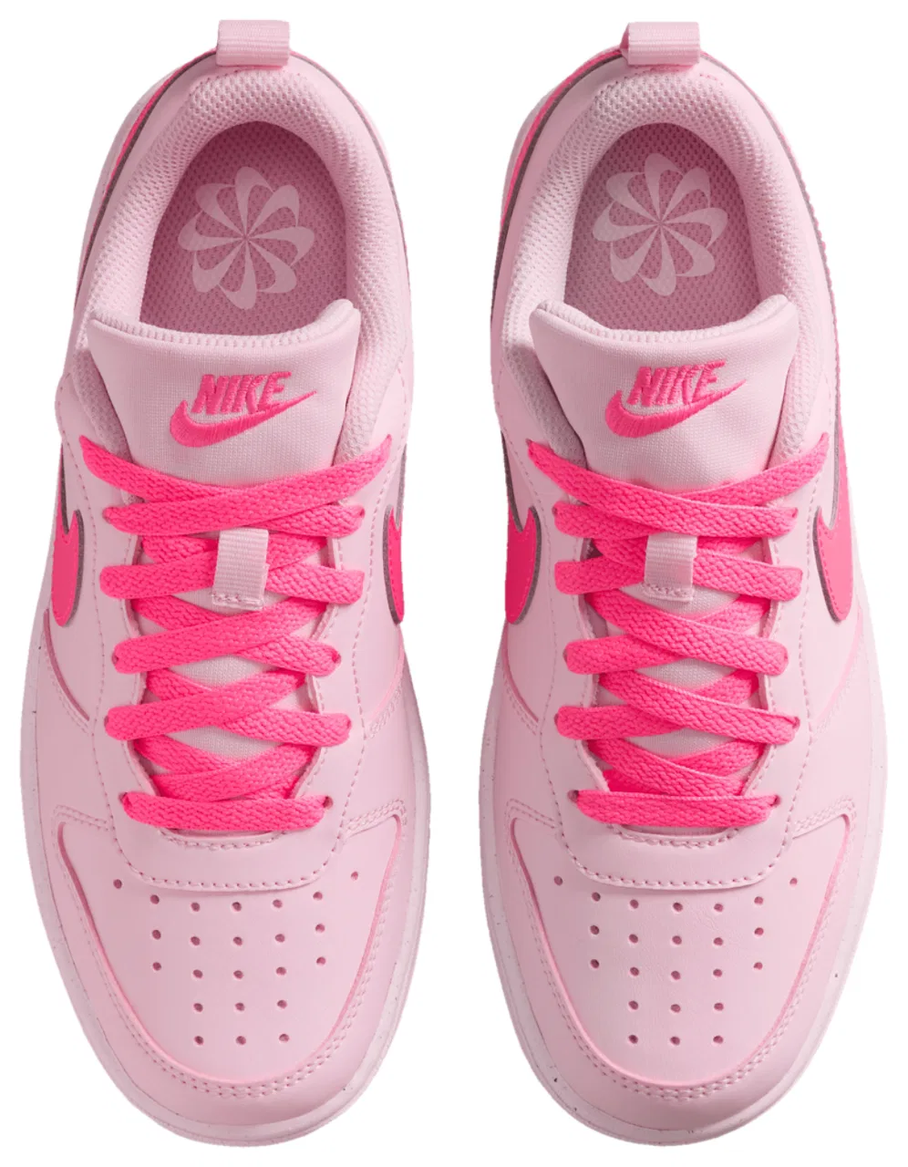 Детские кроссовки с чашечной подошвой Court Borough Low Recraft Nike, Pink Foam/Hyper Pink/White — фото 4