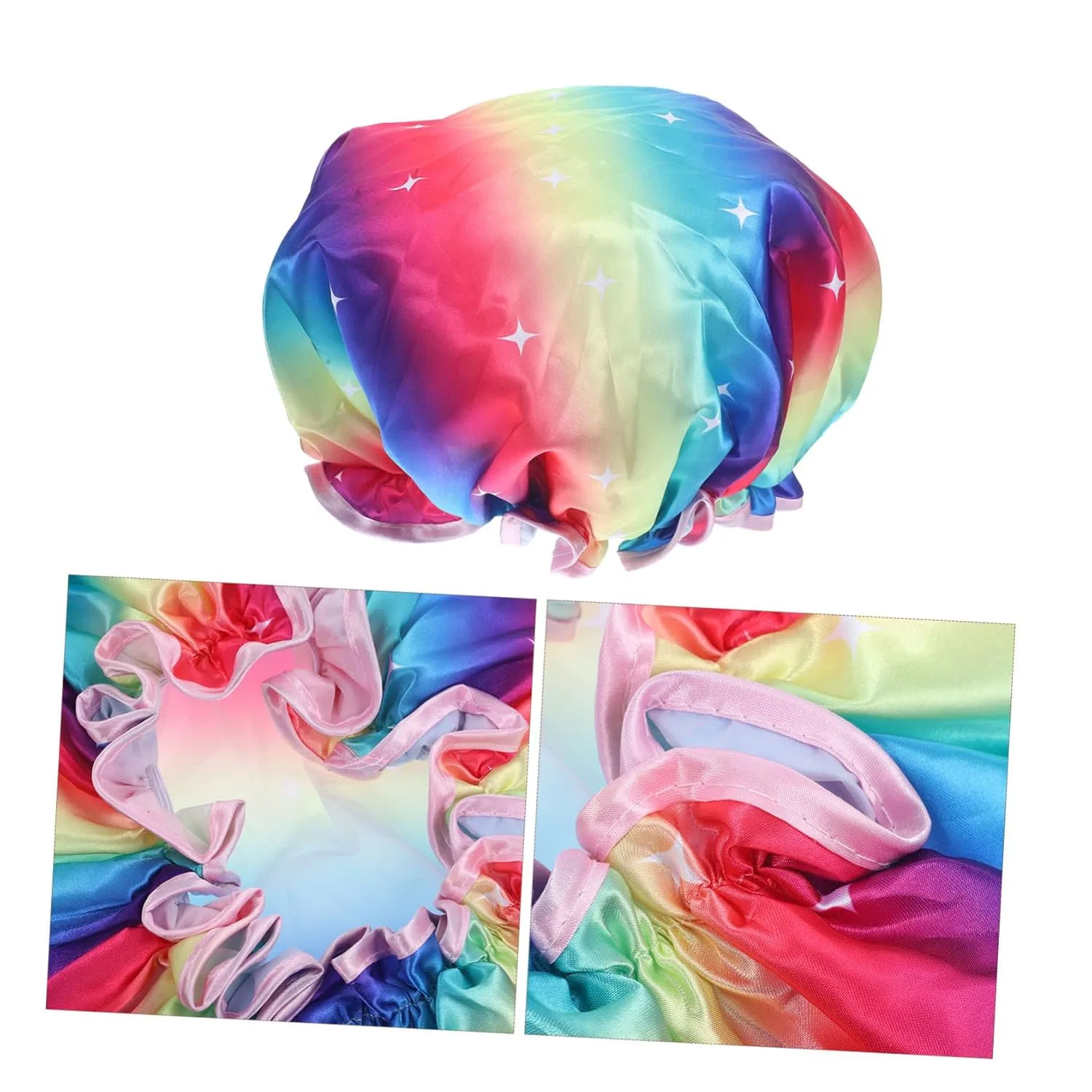 Шапочка для душа Satin, EPIGEIST, мультиколор, 25x20x1 cm — фото 4